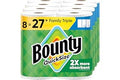 Bounty Quick-Size Paper Towels, White, 8 Family Triple Rolls = 27 Regular Rolls - 3
