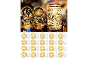 20 Pack Fairy Lights Battery Operated, 3.3ft 20 LED Mini String Lights Twinkle Lights Copper Wire Firefly Starry Lights for M