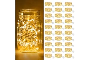 btfarm 30 Pack Fairy Lights Battery Operated [3 Modes], 7ft 20 Led Twinkle Lights String Lights Waterproof Bulk Small Mini Si