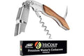 HiCoup Kitchenware Wine Opener - Professional Corkscrews for Wine Bottles w/Foil Cutter and Cap Remover - Manual Wine Key for