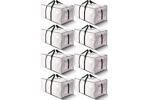 HOMESURE Supports 200lbs Heavy Duty Moving Bags - Strong Zipper & Wrap-Around Handles - Water-Resistant Storage Totes, Durabl