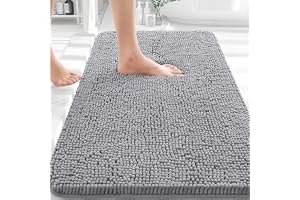OLANLY Bathroom Rugs 30x20, Extra Soft Absorbent Chenille Bath Rugs, Rubber Backing Quick Dry, Machine Washable Bath Mats for - 2 - 2