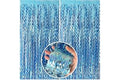 Tinsel Foil Fringe Curtains Wavy Backdrop for Parties Sparkle Metallic Wavy Foil Fringe Backdrop Curtain for Party Decoration