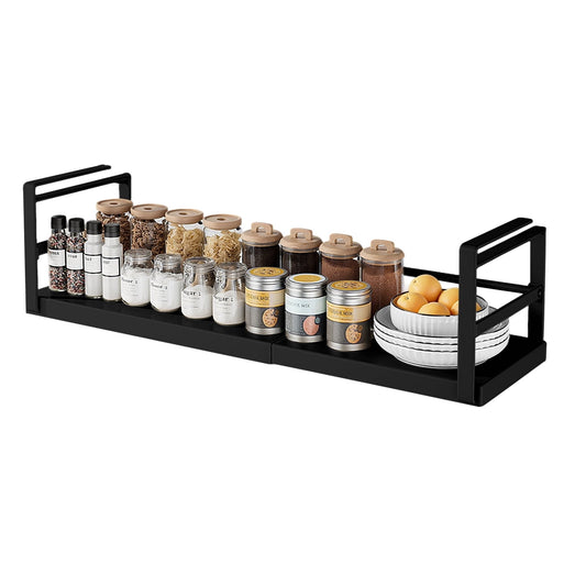 Under Cabinet Shelf Organizer Adjustable Telescopic Shelf Basket Under Cabinet Shelf for Pantry Closet Shoe Cabinet