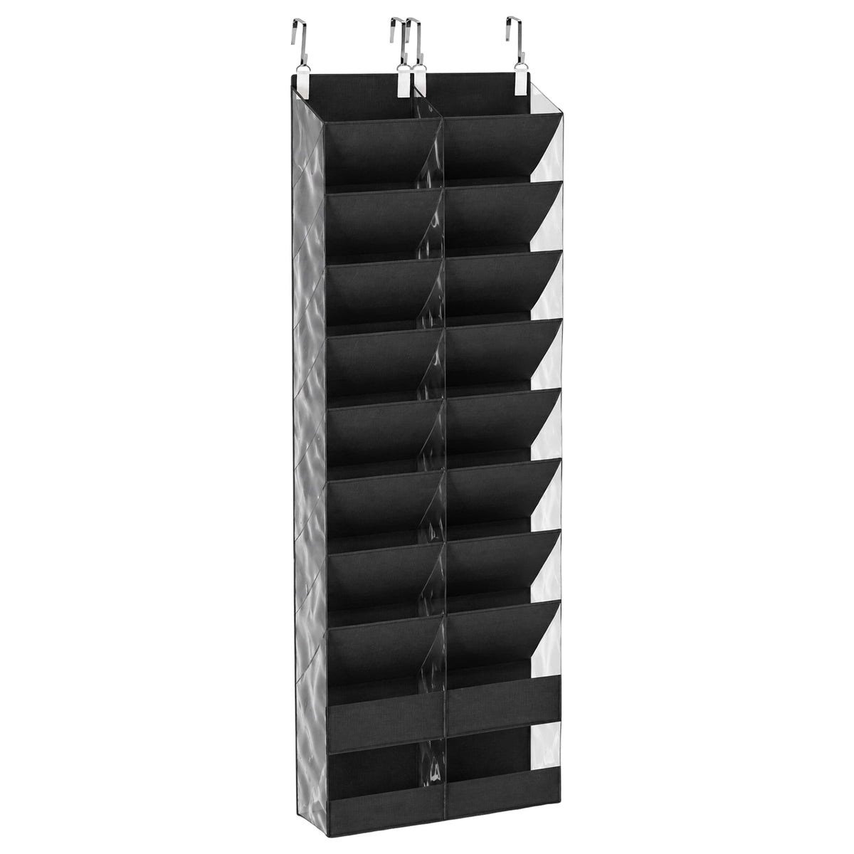 the Door Shoe Organizer: 20-30 Pair the Door Storage with 6.3 in Deep Pockets - Shoe Rack for Door in Closet Bedroom ...