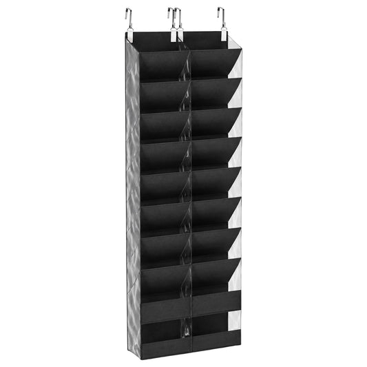 the Door Shoe Organizer: 20-30 Pair the Door Storage with 6.3 in Deep Pockets - Shoe Rack for Door in Closet Bedroom ...