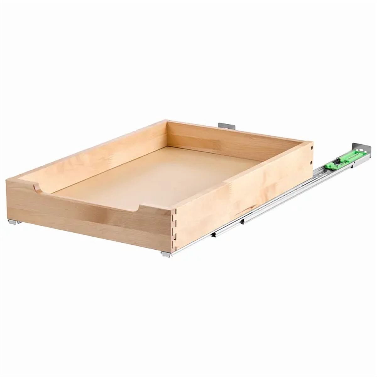 Heavy Duty Slide Out Wooden Cabinet Organizer Drawer, Bottom & Side Mount Pull Out Shelf for Kitchen Pantry Bathroom, x - Image 2