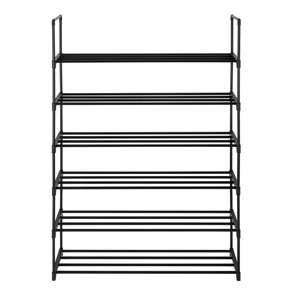 6-Tier Metal Sturdy Shoe Rack Shelf Shoe Tower Stand 30- Pairs Shoe Storage Cabinet Organizer for Closet Entryway Bed...