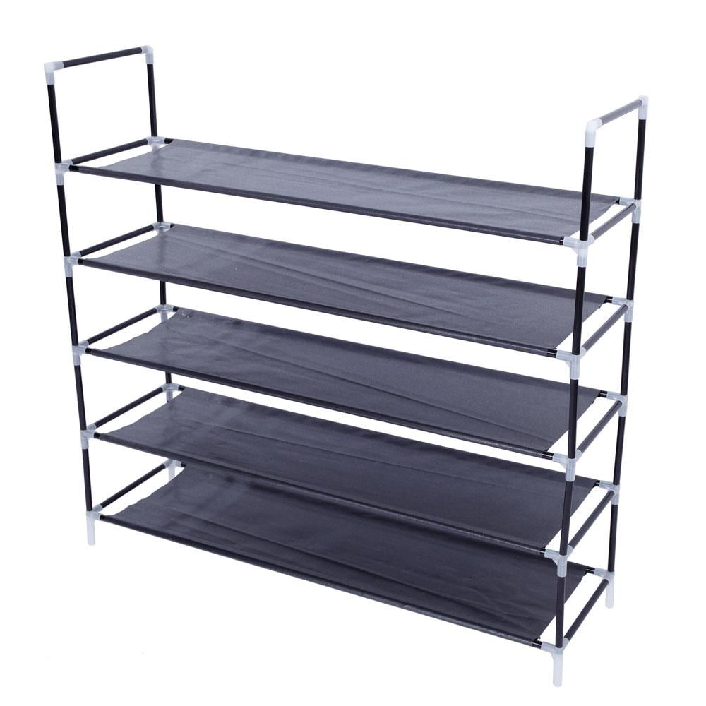 5 Shoe Storage Rack Tower Cabinet Organizer, 25 Pairs, for Entryway, Hallway and Closet Space Saving Storage and Orga... - Image 5