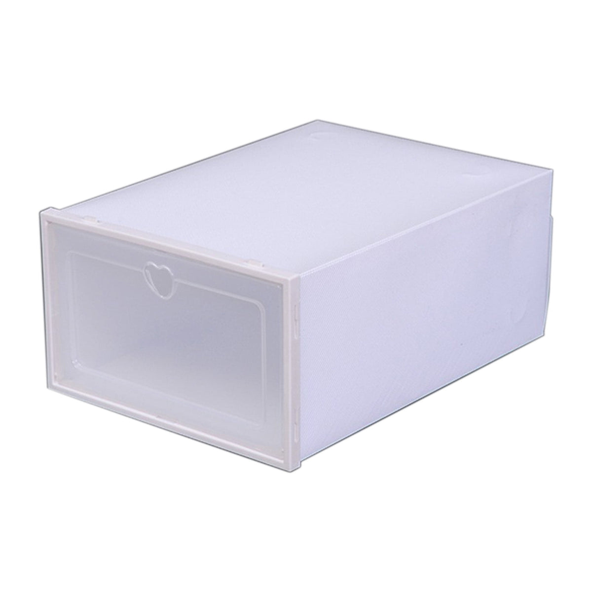 Foldable Shoe Storage, Space-Saving Stackable Shoe Organizer, Clear Shoe Boxes for Closet, Shelf, Entryway & Dorm Roo...