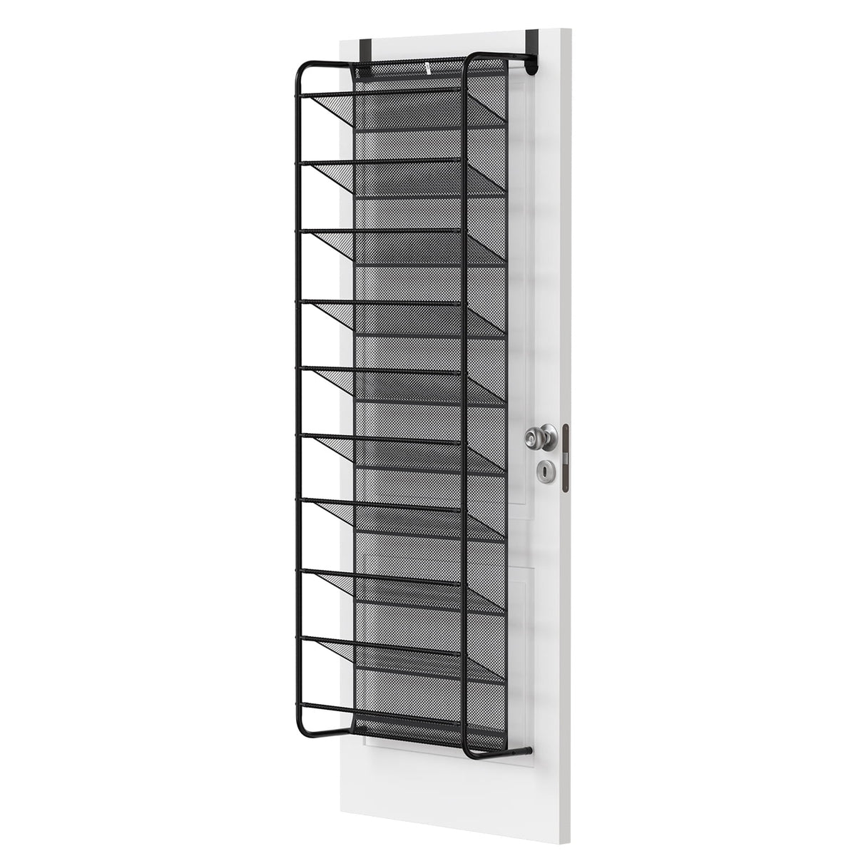 10-Tier over the Door Shoe Rack for 30 Pairs, Metal